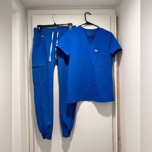 Figs royal blue xs (not high waisted)